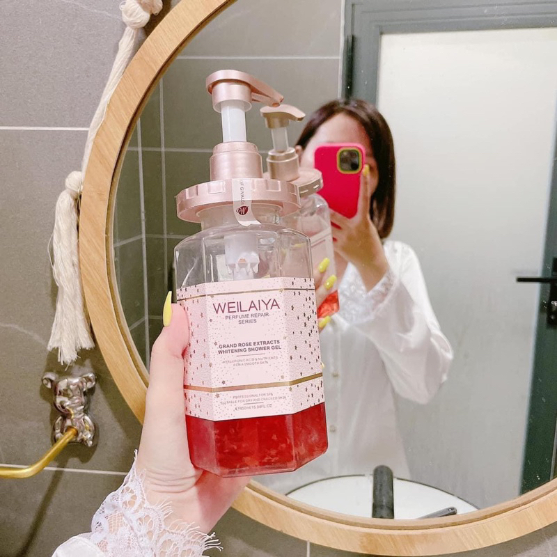 Sữa tắm weilaiya hoa hồng