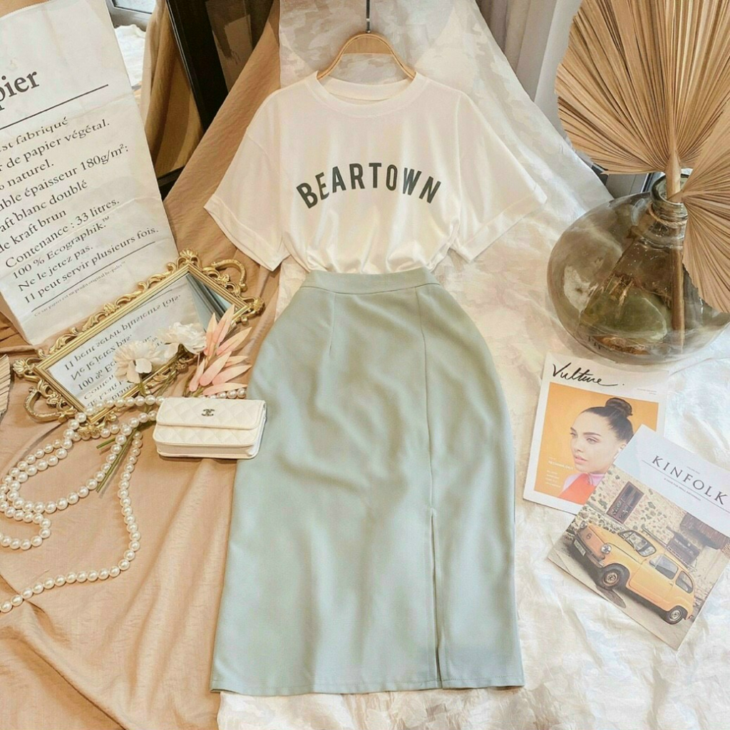 Áo thun cotton nữ form vừa tay ngắn in chữ đơn giản size M, L áo phông trắng bán chạy giá rẻ basic đơn giản siêu hot