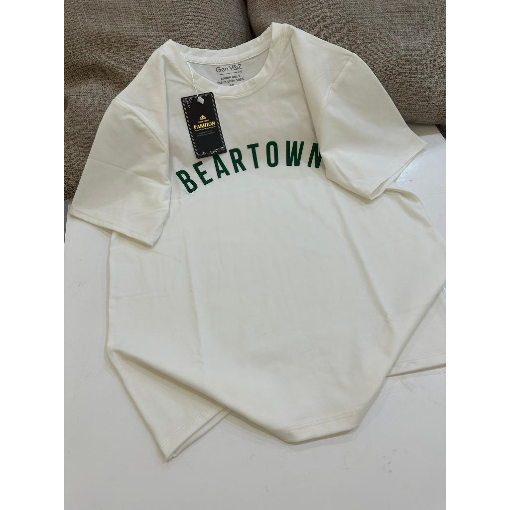 Áo thun cotton nữ form vừa tay ngắn in chữ đơn giản size M, L áo phông trắng bán chạy giá rẻ basic đơn giản siêu hot