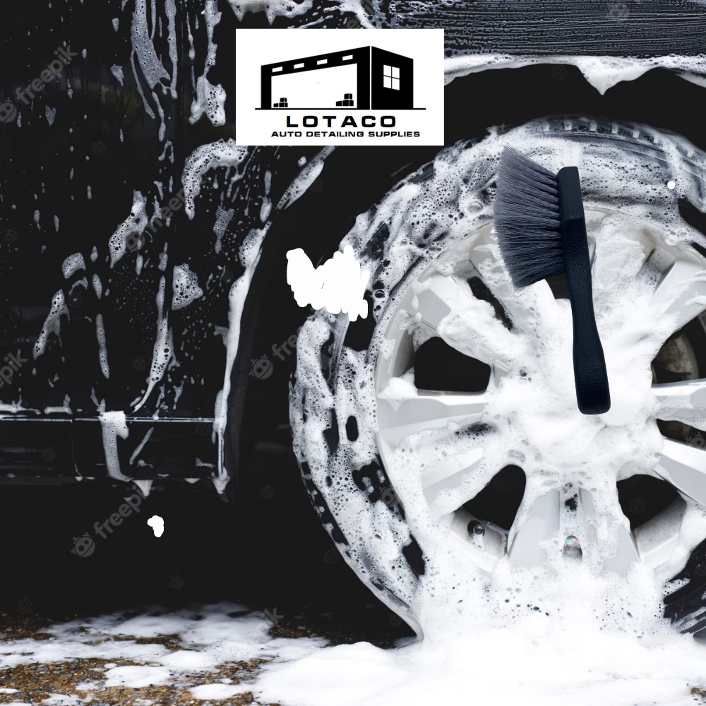Bàn chải chà mâm lốp ô tô sợi mềm chống xướt mâm, bàn chải chà lazang Lotaco