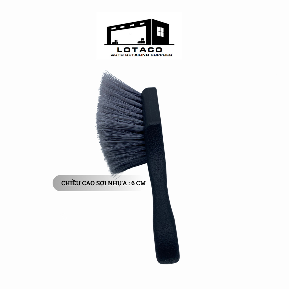 Bàn chải chà mâm lốp ô tô sợi mềm chống xướt mâm, bàn chải chà lazang Lotaco