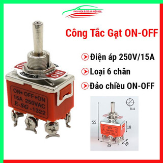 Công tắc gạt on-off-on đảo chiều 6 chân 220V-15A