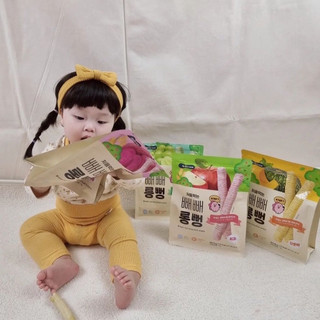 Date 06.24-Bánh Gạo Lứt Hữu Cơ Cho Bé Ăn Dặm Từ 7M+ BEBECOOK Hàn Quốc Dạng Thanh Que DàI