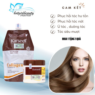 Dầu ủ tóc collagen karseell dưỡng tóc chăm sóc tóc phục hồi hư tổn tóc hấp tóc chuyên sâu [𝐓𝐚̣̆𝐧𝐠 𝐦𝐚́𝐲 𝐦𝐚𝐬𝐬𝐚𝐠𝐞 𝐦𝐚̣̆𝐭]