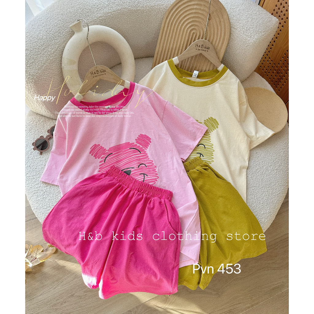 Set mẹ bé gấu pool mặt xước bé