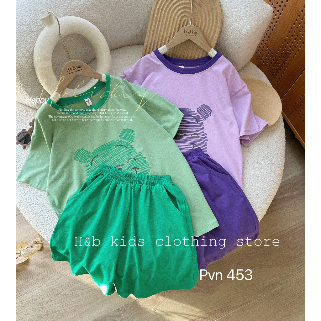 Set mẹ bé gấu pool mặt xước bé