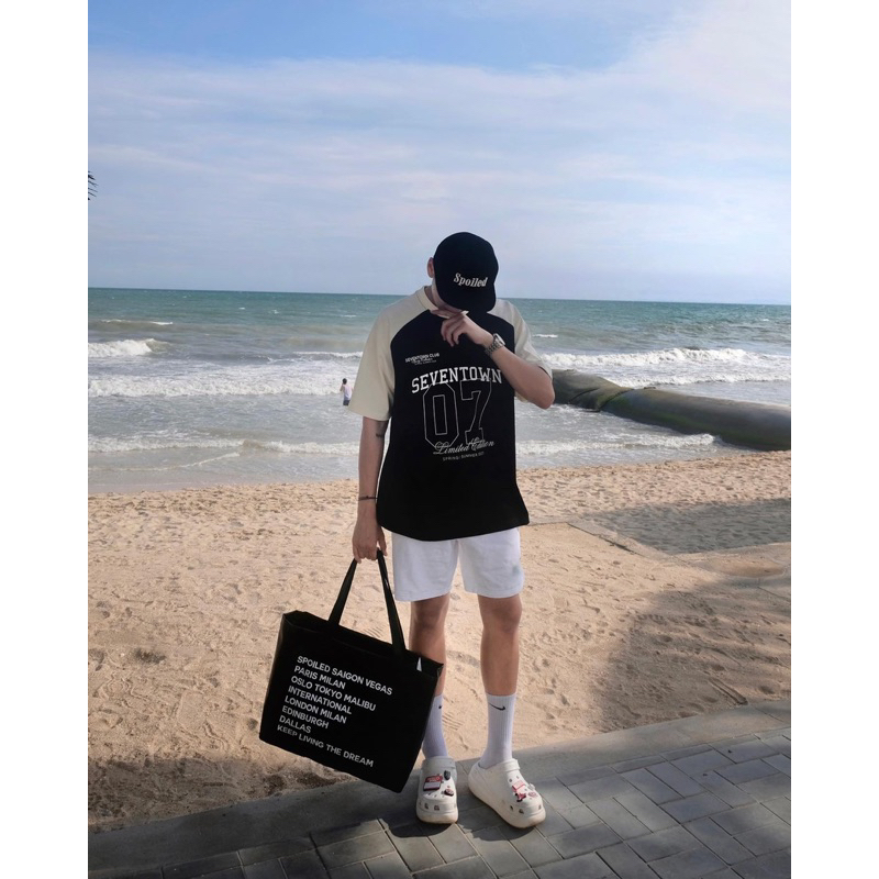 Áo Thun Unisex SEVENTOWN SPORTY RAGLAN LIMITED Local Brand