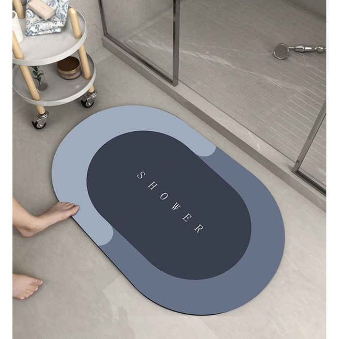 Thảm Lau Chân Chùi Chân Silicon phòng tắm trải sàn siêu thấm hút nước chống trượt cao cấp đế cao su chất siêu dày 2022