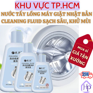  Nước Tẩy Vệ Sinh Lồng Máy Giặt Nhật Bản CLEANING FLUID Dùng Cho Máy Cửa Trên Và Ngang Sạch Sâu, Diệt Khuẩn