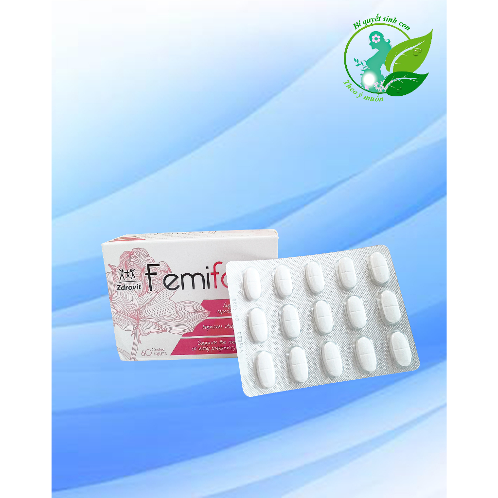 Femifortil ( vỉ tách lẻ, không vỏ) thực phẩm bổ trứng tăng khả năng thụ thai