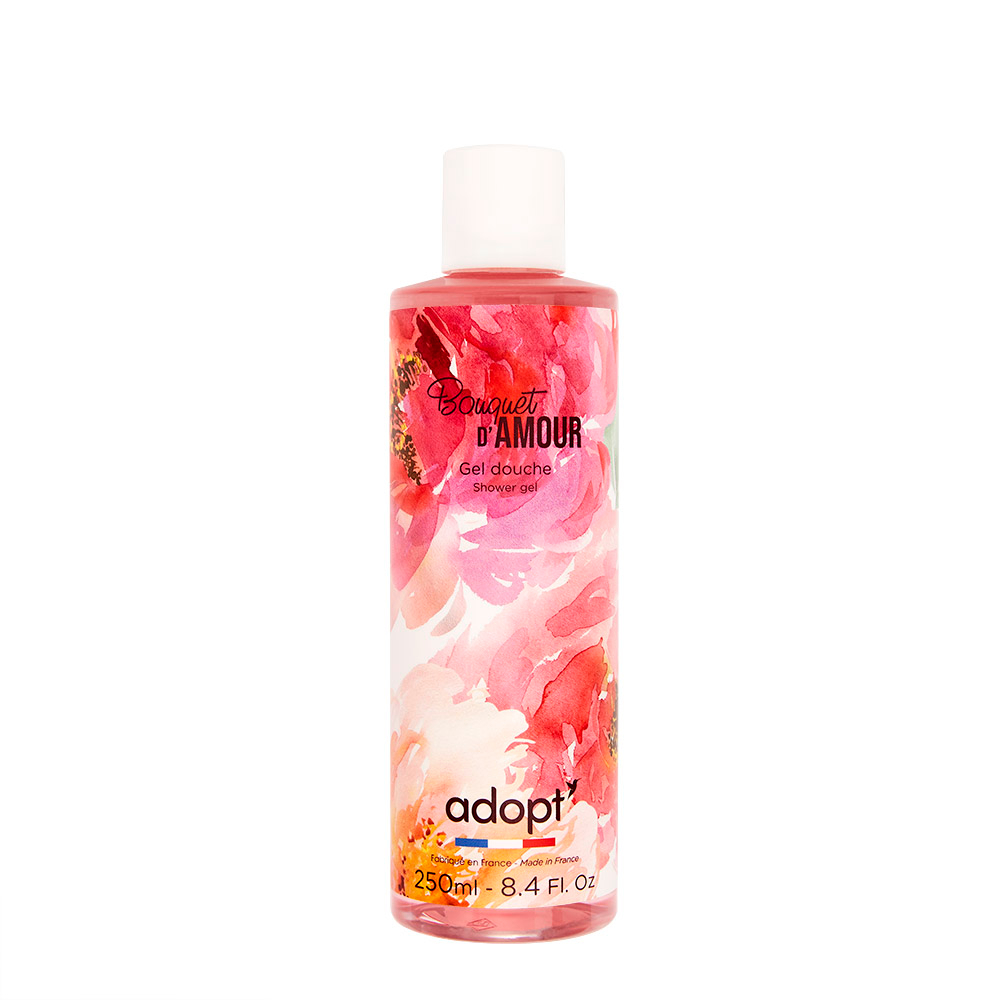 Sữa tắm Adopt 250 ml chính hãng Pháp trắng da hương hoa hồng chính hãng Pháp