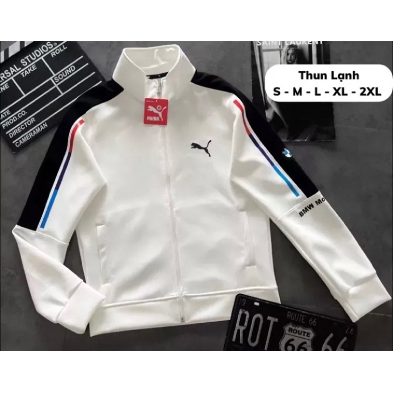 Áo Khoác Thể Thao Nam Nữ Màu Đen Viền Trắng Chất Thun Poly 2 Da Cao Cấp, Vải Mềm Mịn, Thoáng Mát áo khoác thu đông