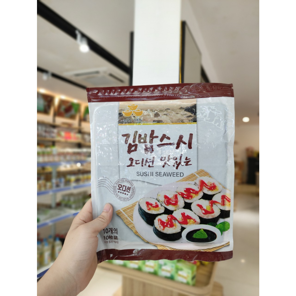 Set 10 lá Rong Biển cuộn cơm KimBap Hàn Quốc siêu tiện lợi