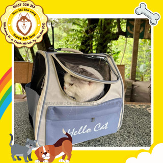 Balo cho mèo thú cưng size lớn Hello Cat