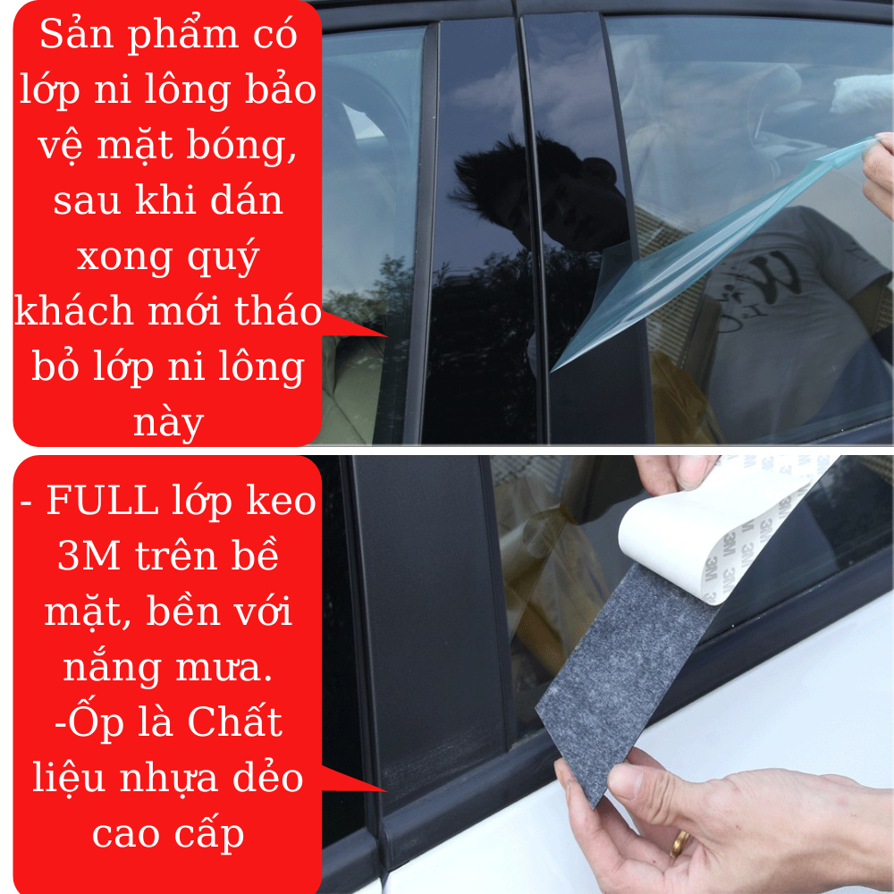 Ốp bóng trụ cửa xe HONDA CRV 2018 - 2023 Hàng cao cấp