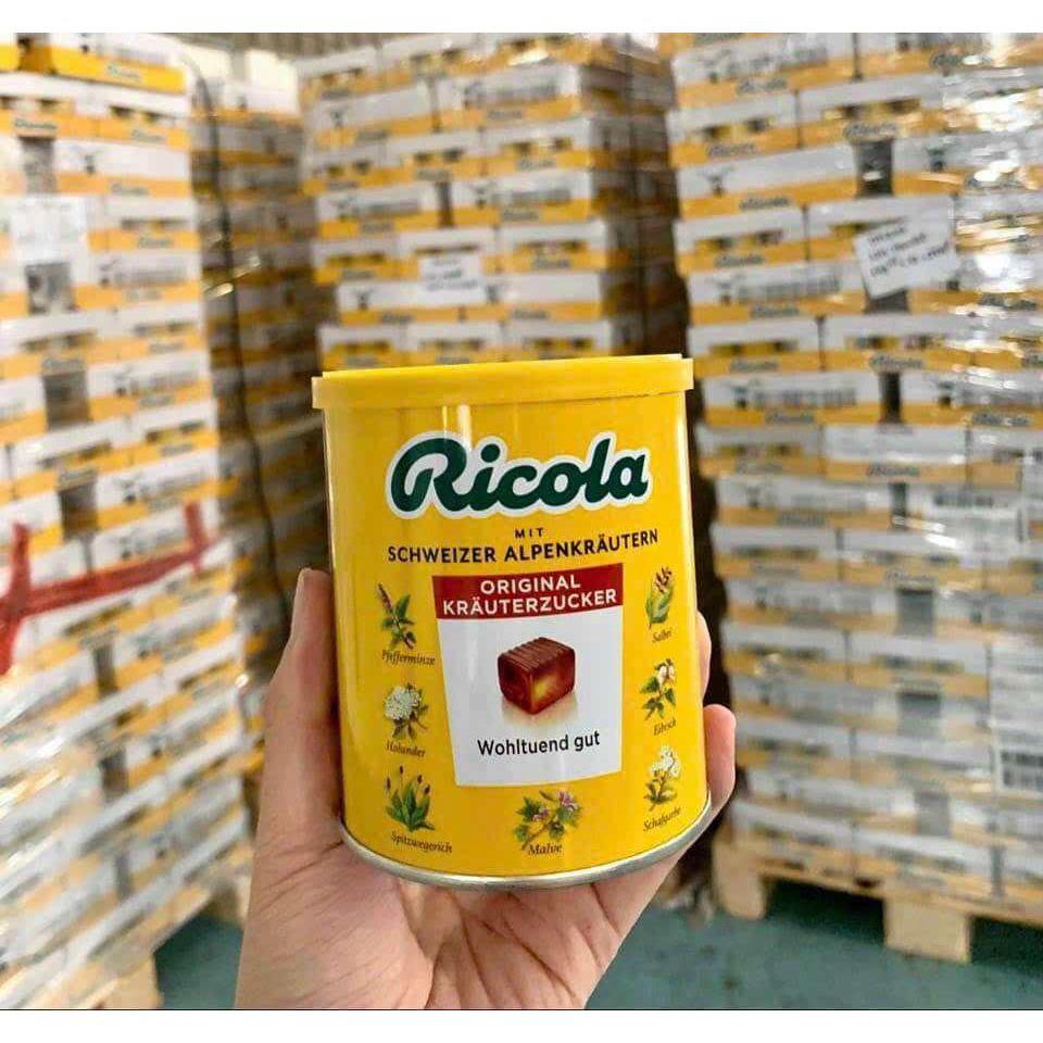 Kẹo ngậm ho thảo mộc Ricola Đức