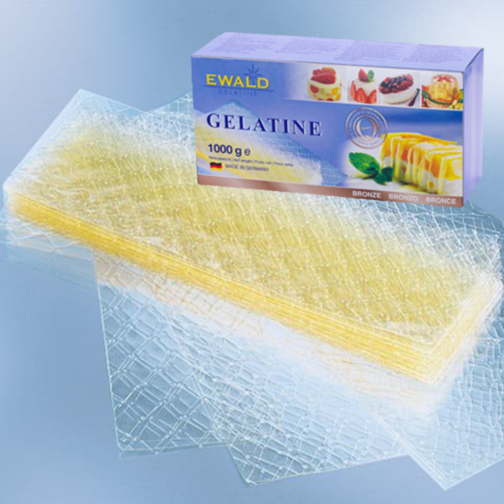 Combo 5-20 Lá gelatine hàng Đức hiệu Ewald  làm panna cotta, bánh kẹo, thạch, nấu chè
