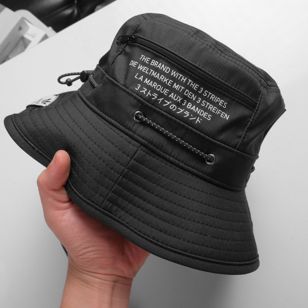 Mũ bucket nam nữ. Mũ Adiidass kèm dây đeo