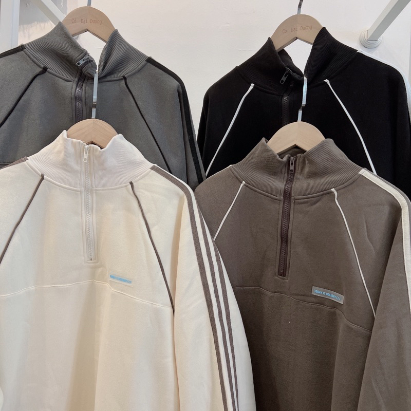 Áo nỉ khoá cổ HOLIDAY