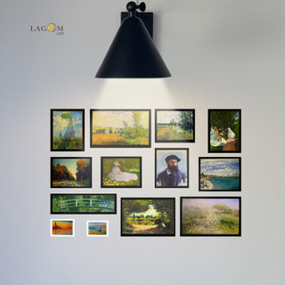 Bộ tranh treo tường Monet nghệ thuật độc đáo