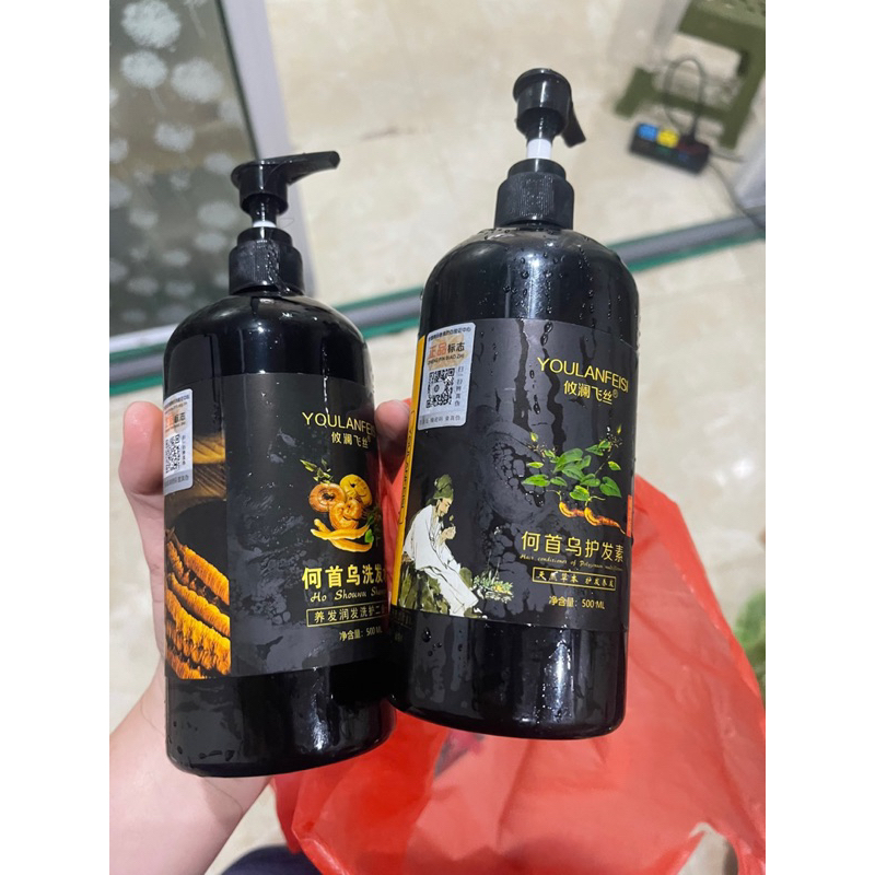 Dầu gội hà thủ ô -linh chi