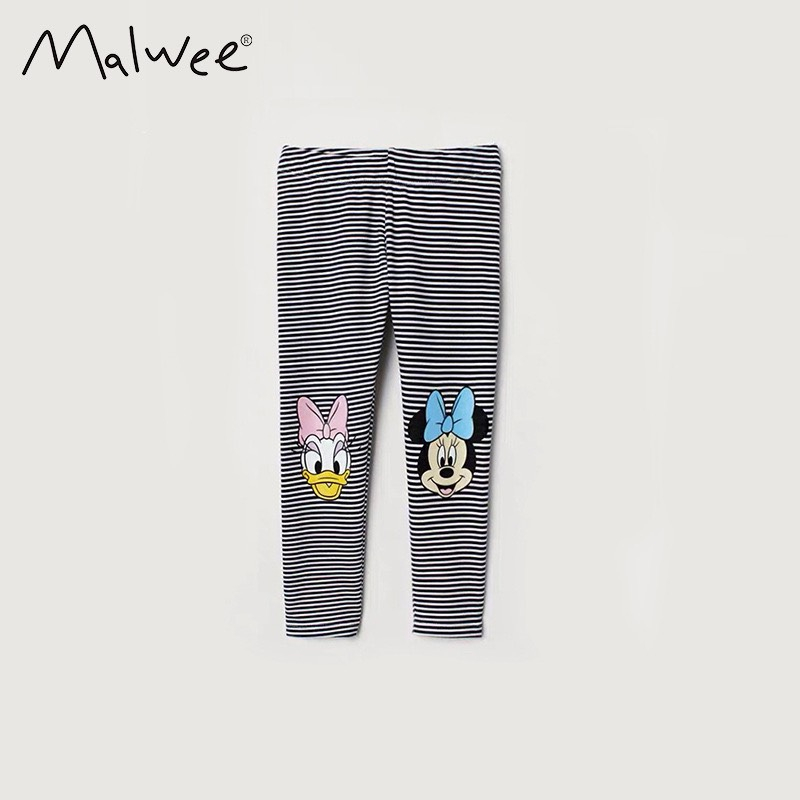 BST quần legging thu đông Malwee hoạ tiết cho bé gái 2-7 tuổi P1 - Little Maven Chính Hãng