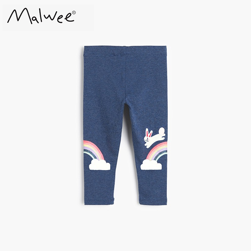 BST quần legging thu đông Malwee hoạ tiết cho bé gái 2-7 tuổi P1 - Little Maven Chính Hãng