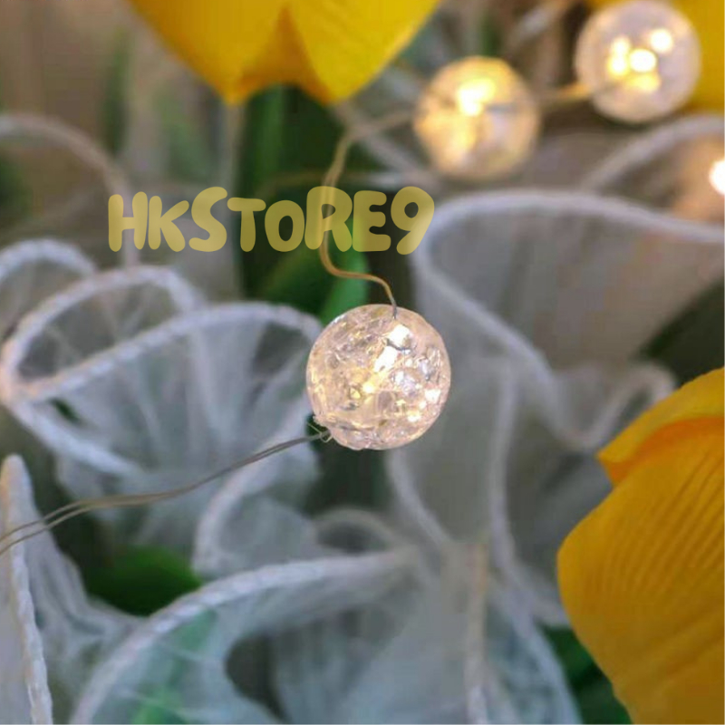 Dây Đèn LED Dùng Pin Tiện Lợi Bóng Tròn 2M, Đèn LED Dây Trang Trí Nhà Cửa Sân Vườn Siêu Xinh Decor Tiệc, Quà Tặng