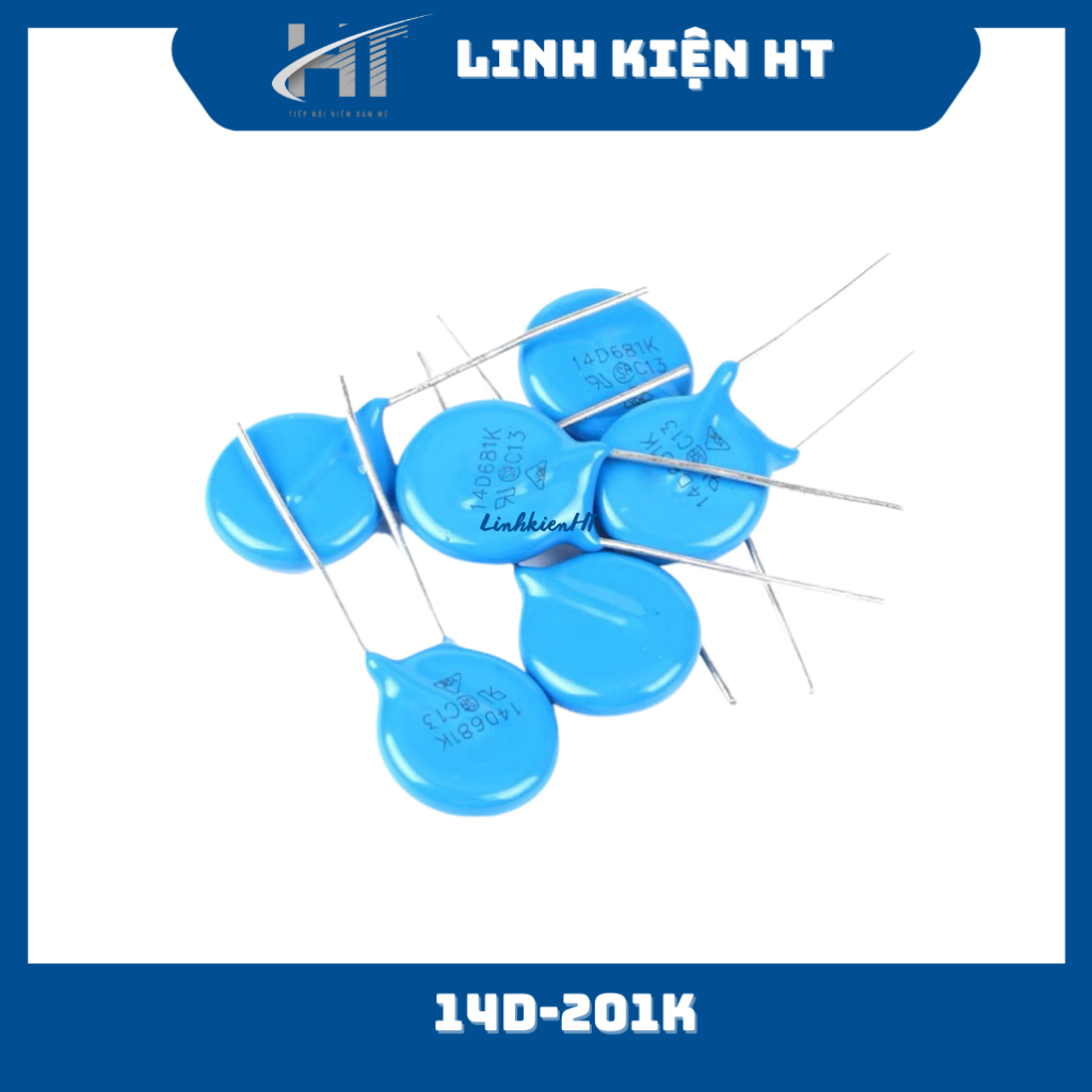 Tụ chống sét Varistor 14D201K 200V 14mm chất lượng tốt (túi 5 chiếc) - Linh kiện HT
