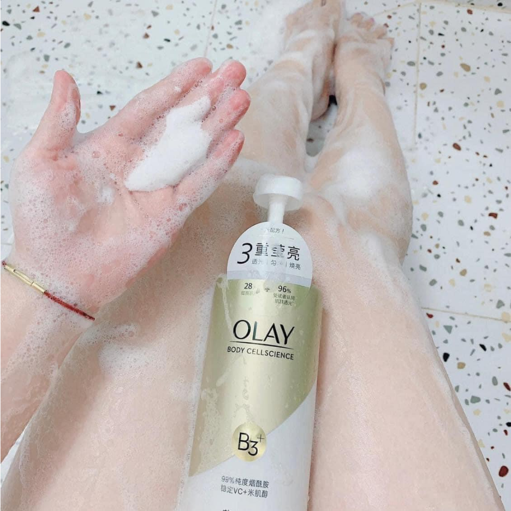 Sữa Tắm OLAY B3 + Vitamin C Giúp Trắng Da Mờ Thâm 500ml