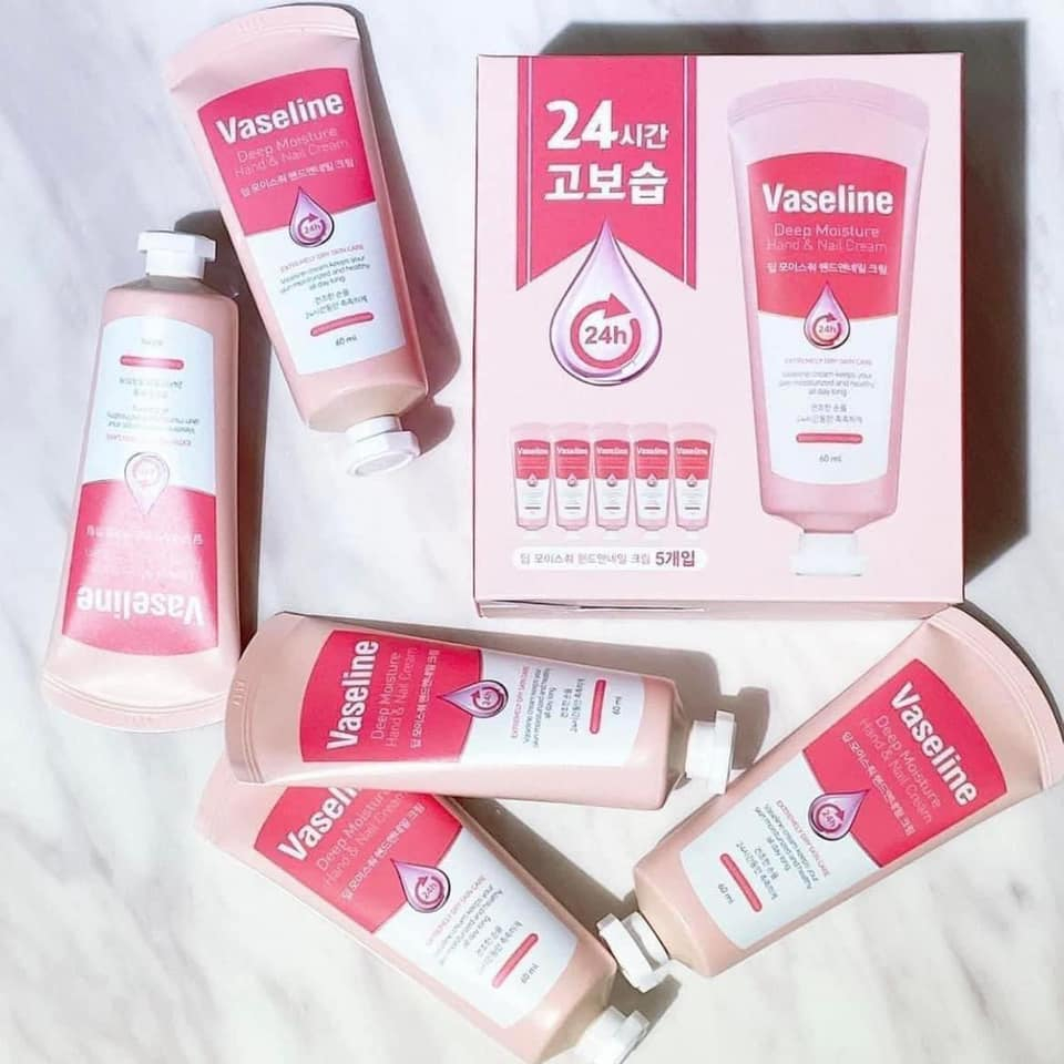 Kem Dưỡng Da Tay Và Móng Vaseline Deep Moisture Hàn Quốc 60ML