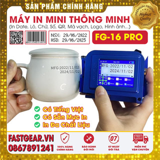 Máy in date cầm tay mực in bám dính cao, không trôi với nước, in tem nhãn túi bóng, chai, bao bì