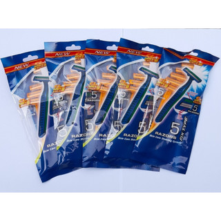 Combo 5 bịch Dao cạo râu Razors 2 lưỡi tiện dụng