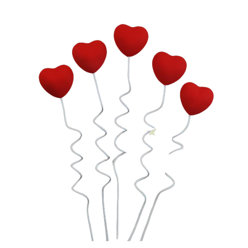 - Set 5 tim nhựa -Trang trí bánh sinh nhật bánh kem