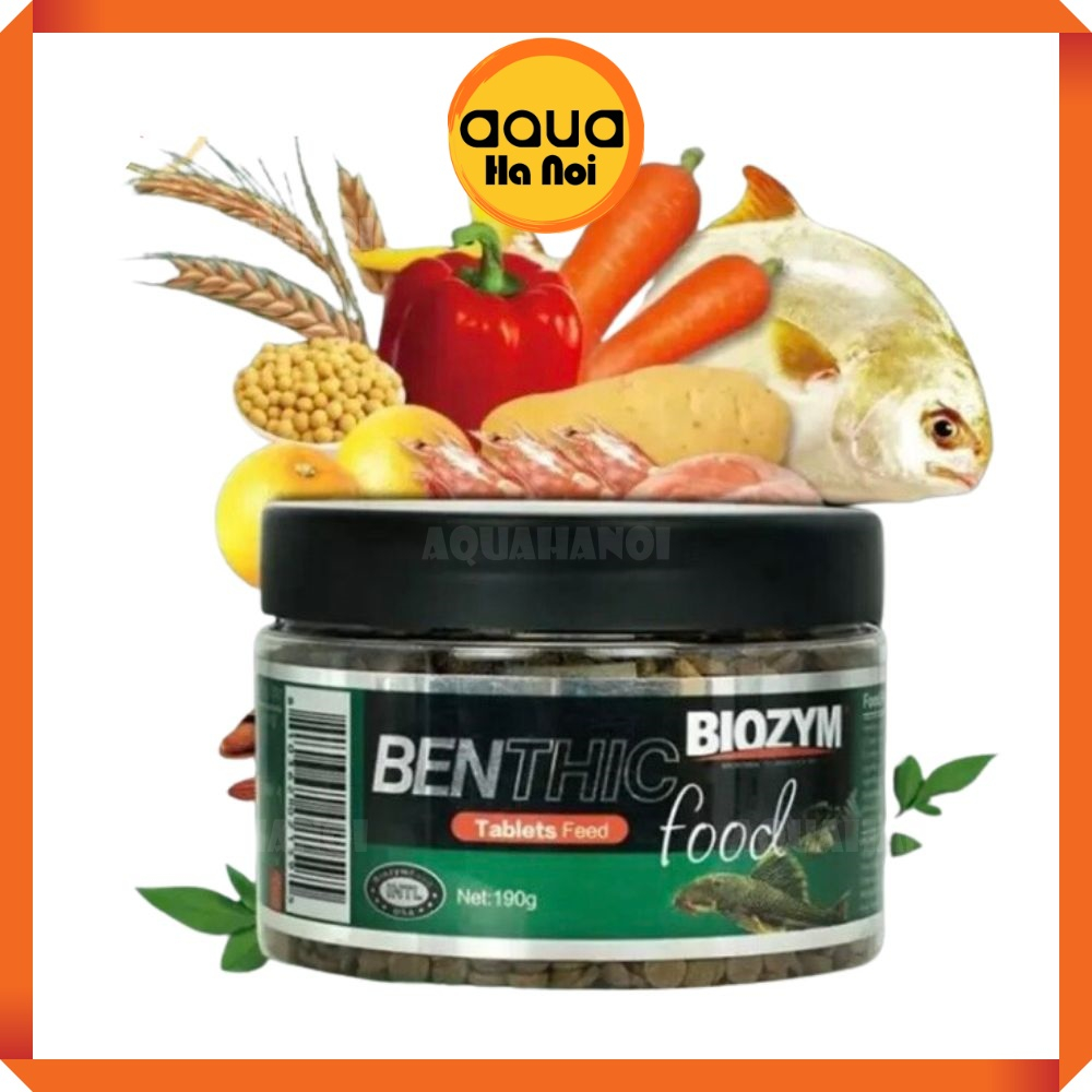 Thức ăn cá tầng đáy - cám cá chuột ,Pleco cao cấp Biozym Benthic Food (Hộp 190 gram)