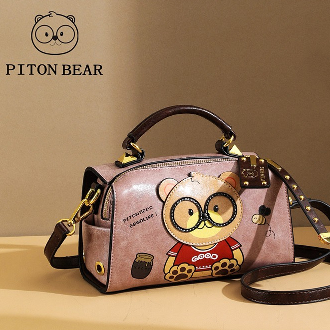 Túi Xách Đeo Chéo Nữ Thời Trang Chính Hãng Cream Bear PITON BEAR S6978