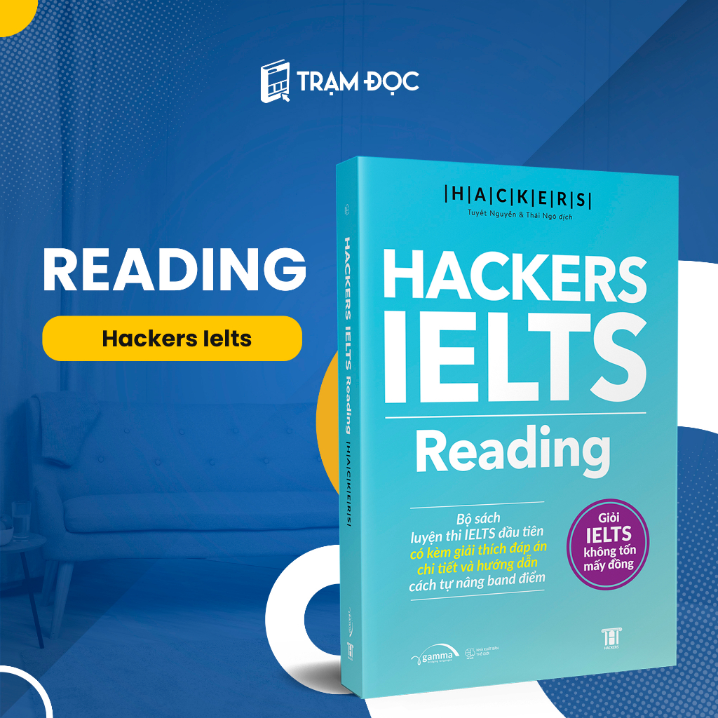 Sách - Combo Trọn Bộ 4 Cuốn Hackers IELTS ( Listening + Reading + Speaking + Writing)