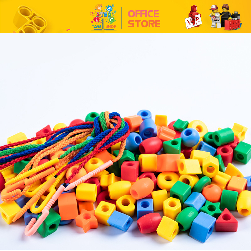 Đồ Chơi Xâu Hạt Size To Cho Bé - 100 Hạt