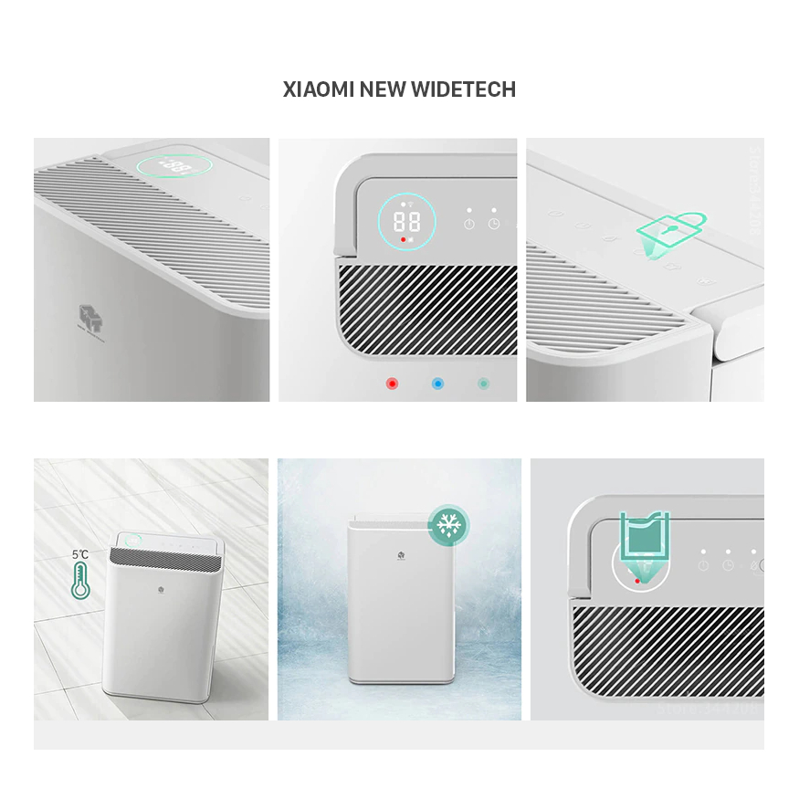 Máy Hút Ẩm Không Khí Trong Nhà Xiaomi DT16C/Máy hút ẩm Akono tạo ion âm 12L kết nối qua App/Haier 12L/Widetech 12L