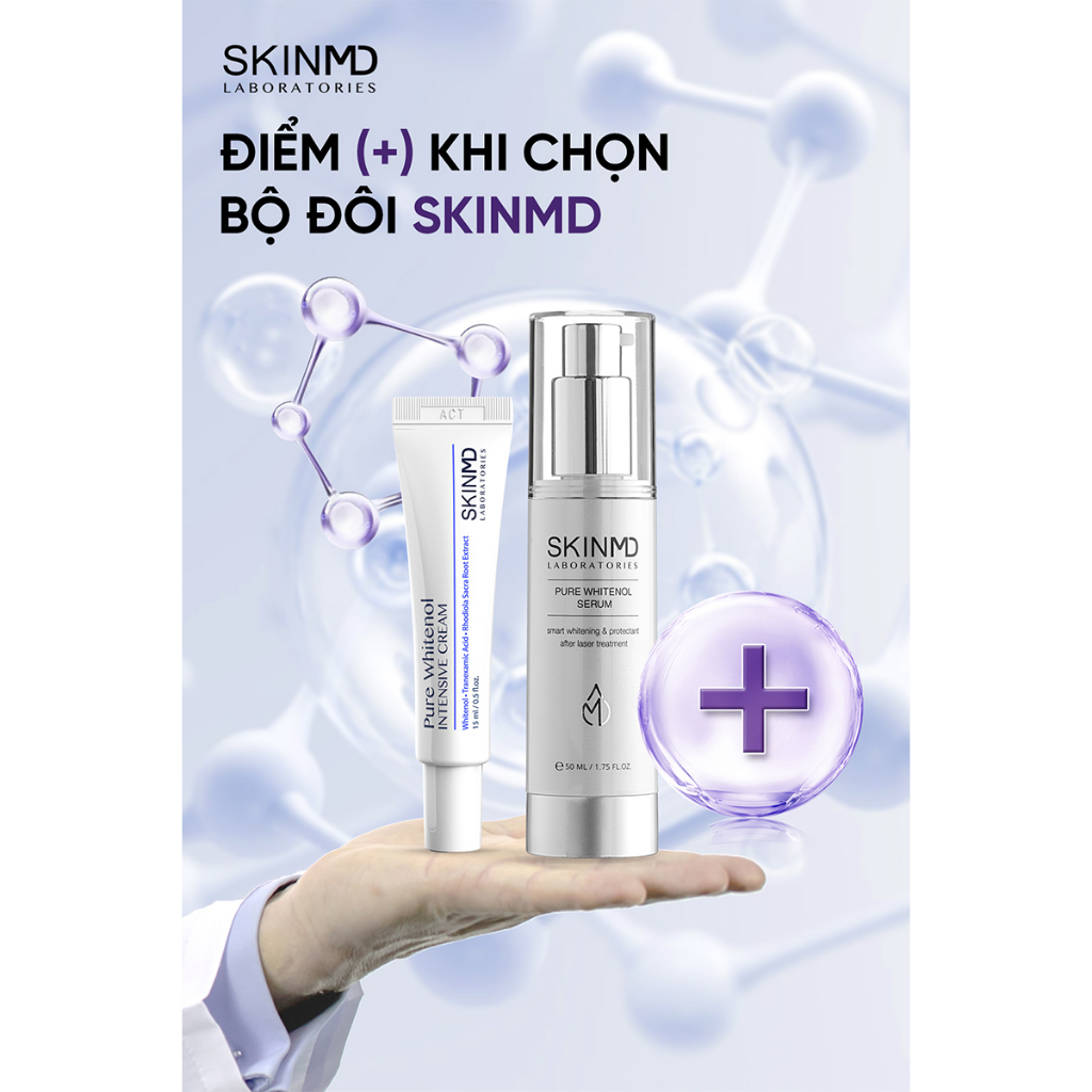 Bộ đôi giảm nám mờ thâm skinmd chuẩn spa tại nhà