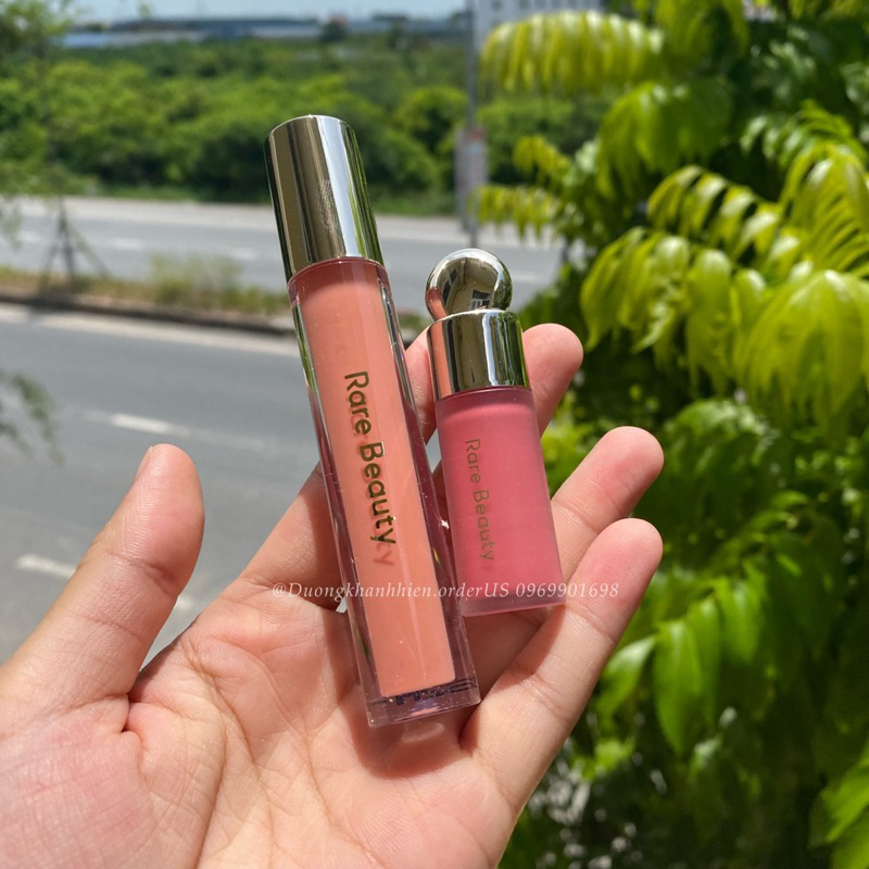 Set son má hồng Rare Beauty by Selena Gomez Fresh and Dewy Lip & Cheek Duo