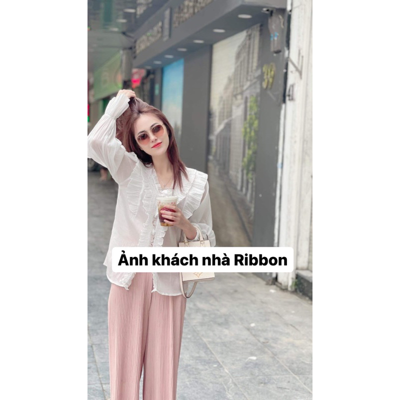 Quần xuông ống rộng dài dập ly chất thun co giãn