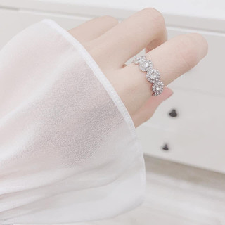Nhẫn nữ LAMY Angelic Round Cut Silver Ring 8084