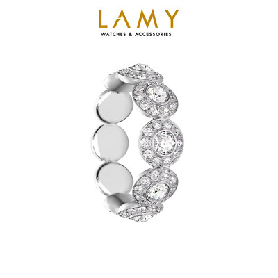 Nhẫn nữ LAMY Angelic Round Cut Silver Ring 8084