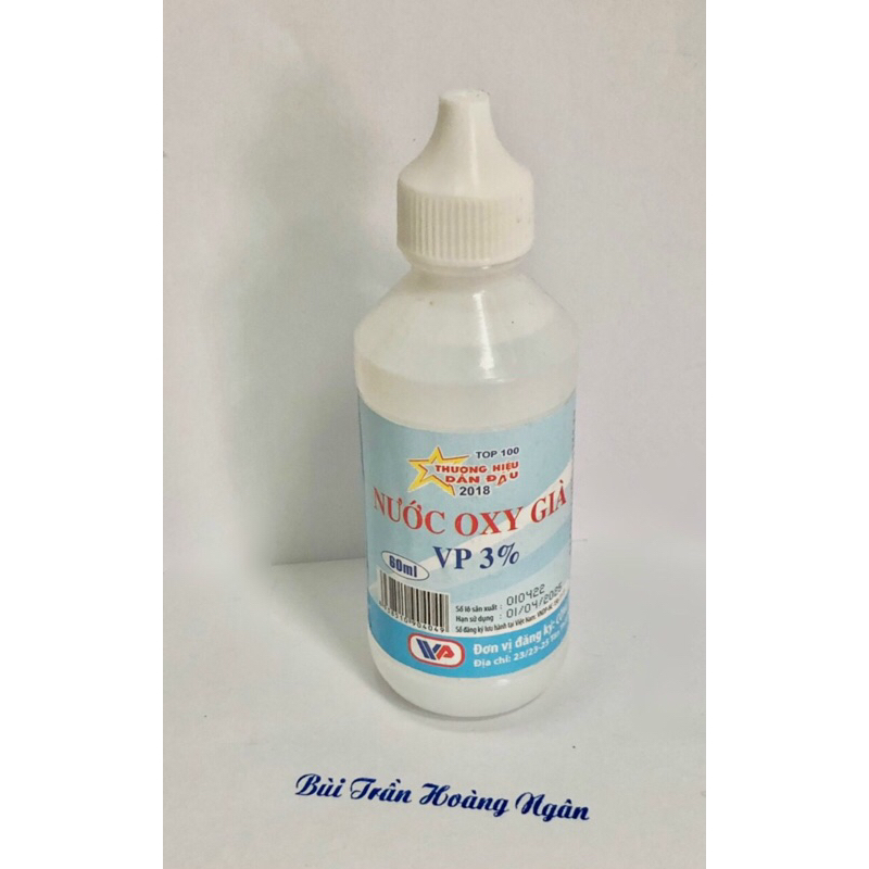 Lốc dung dịch oxy già 3% 60ml