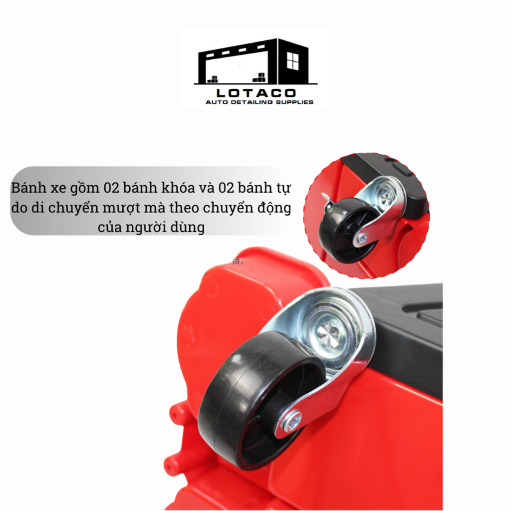 Ghế đánh bóng xe, ghế chăm sóc xe nhựa ABS chuyên dùng detailing Lotaco