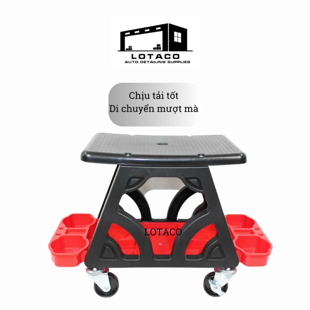 Ghế đánh bóng xe, ghế chăm sóc xe nhựa ABS chuyên dùng detailing Lotaco