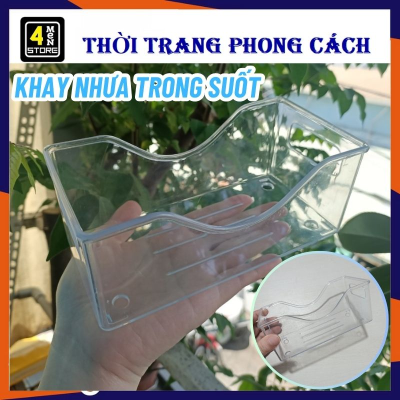 Khay Nhựa Trong Suốt Đựng Đồ Đa Năng / Kệ Đựng Mỹ Phẩm, Đồ Trang Điểm Để Bàn Đa Năng / Khay Đựng Dĩa Gấu