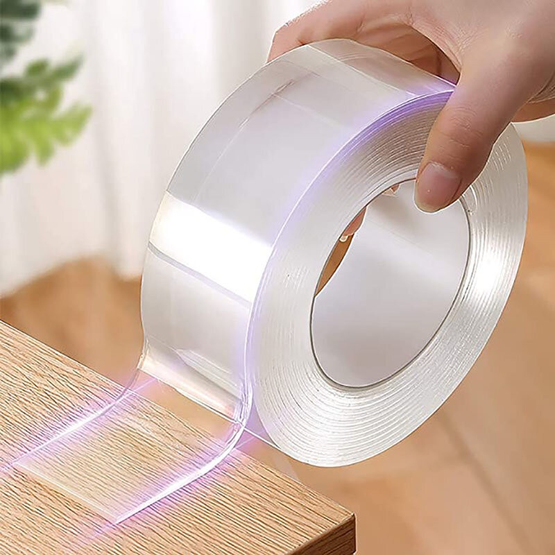 Băng Keo Nano Dán 2 Mặt Trong Suốt / Băng Dính 2 Mặt Đa Năng - Dán Tường Treo Đồ, Treo Tranh Ảnh, Cố Định Vật,...