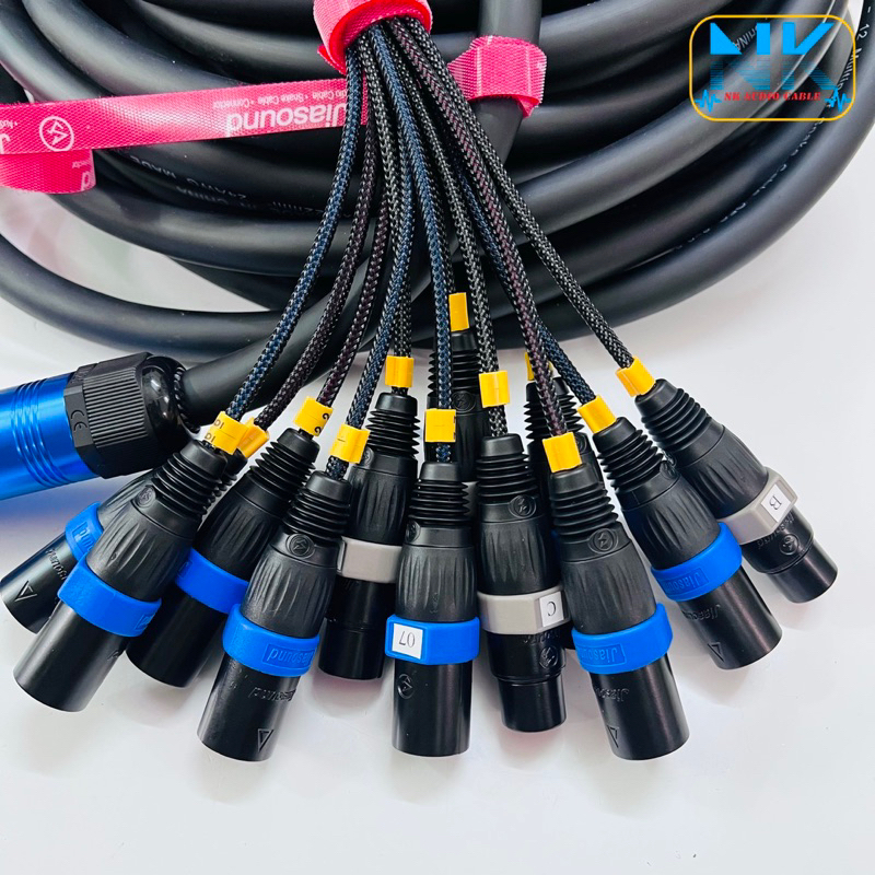 Bộ Cáp 8 - 12 - 16 Line JiaSound S456D - OFC 24 AWG